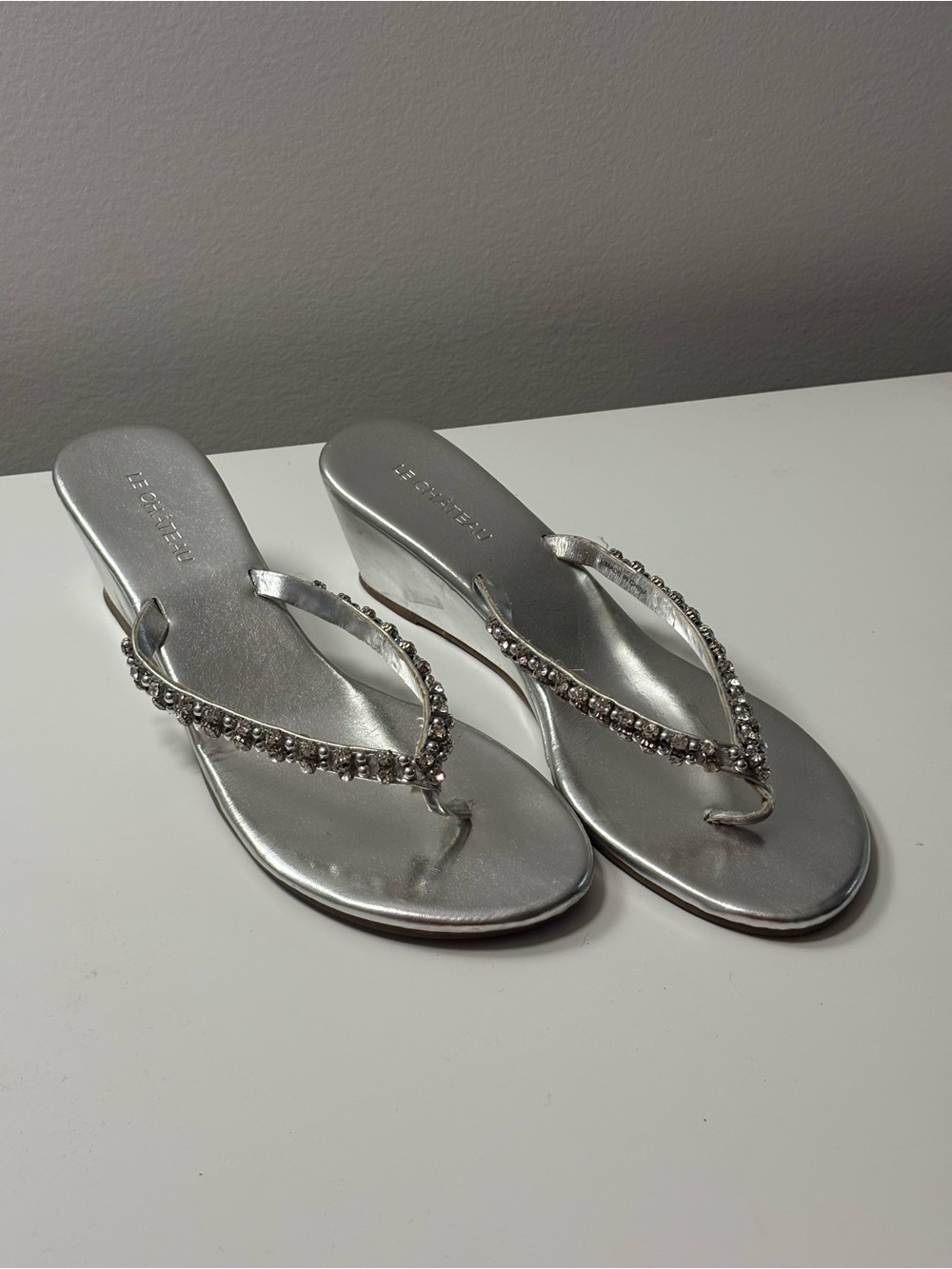 Vintage Le Chateau Wedge Sandals